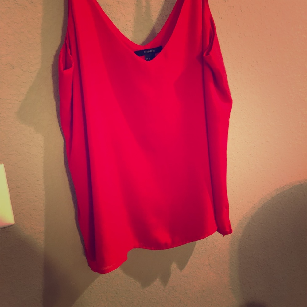 Chiffon flowy tank